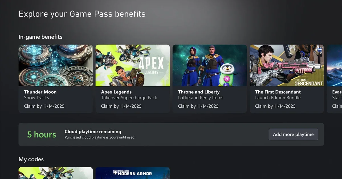 Xbox adds monthly cloud limits to Game Pass as it "continues to invest