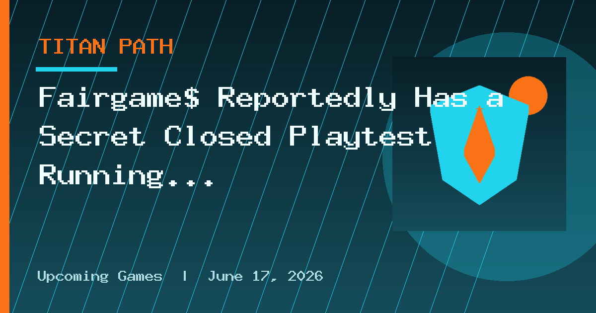 Fairgame$ Reportedly Has a Secret Closed Playtest Running as “Project Espresso