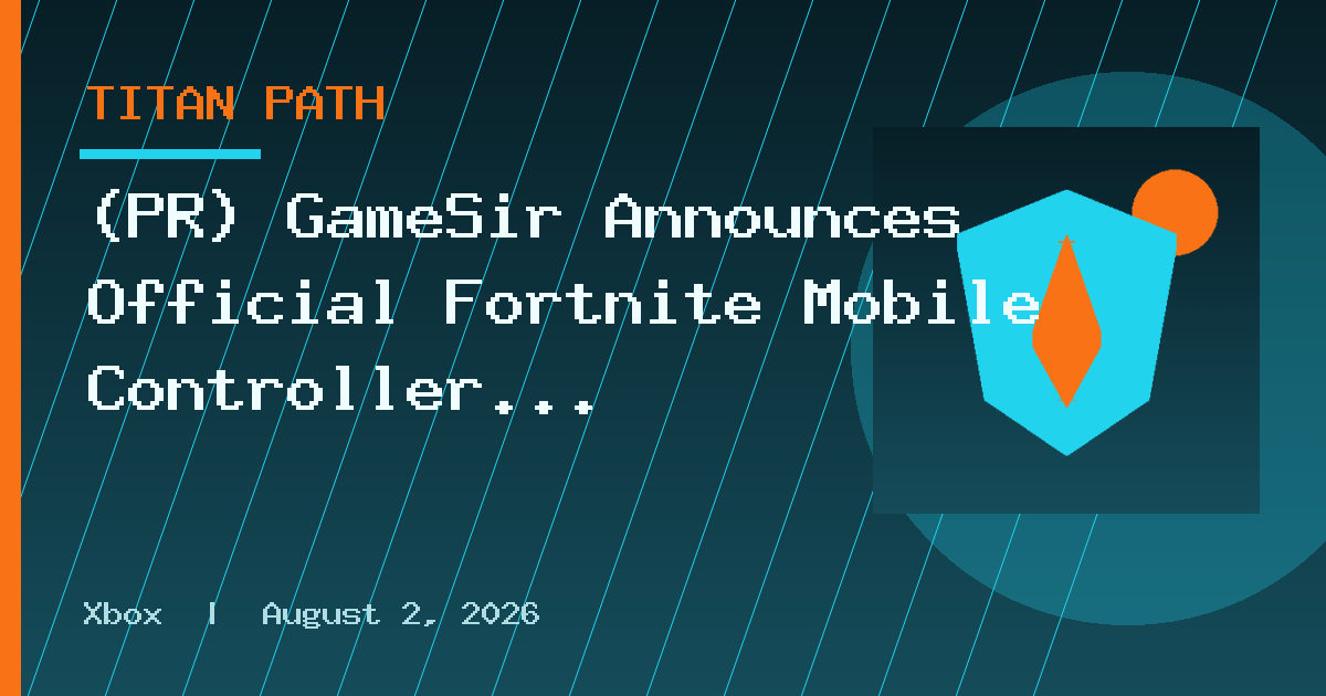 (PR) GameSir Announces Official Fortnite Mobile Controller Collection