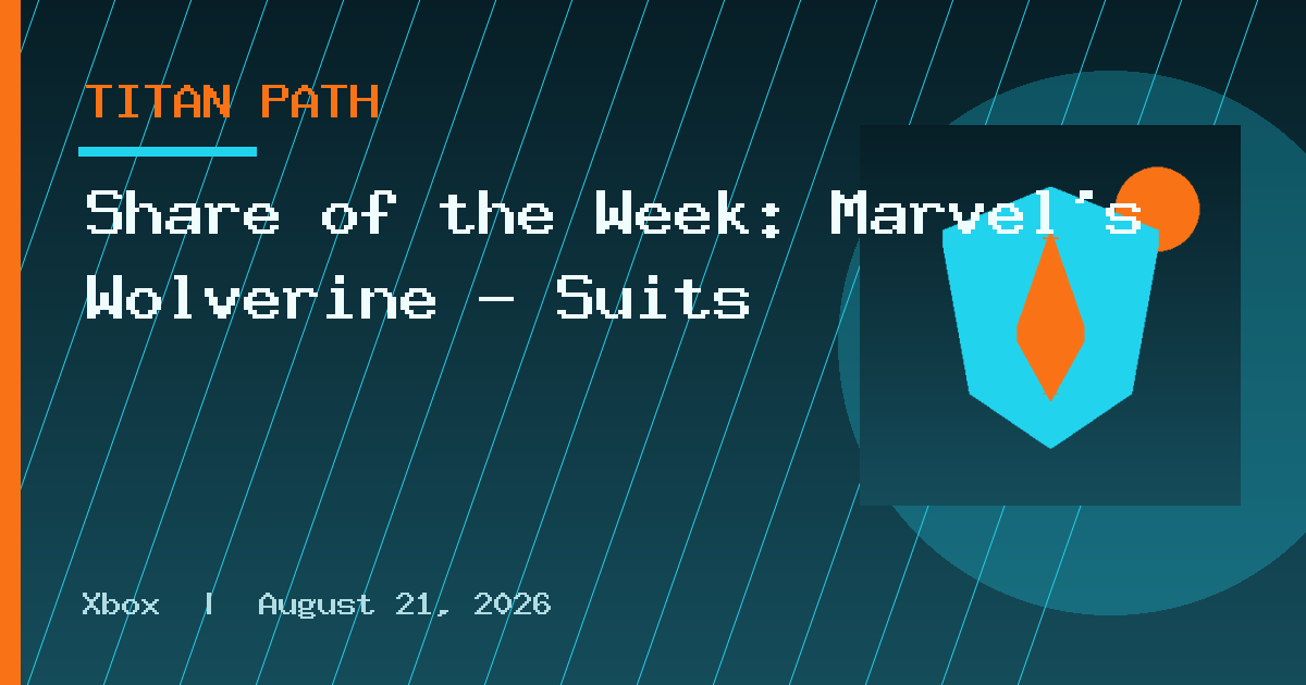 Share of the Week: Marvel’s Wolverine – Suits