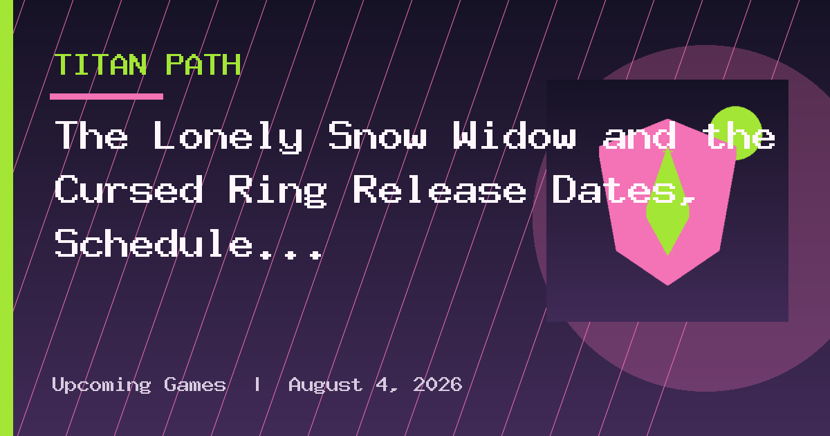 The Lonely Snow Widow and the Cursed Ring Release Dates, Schedule and Episodes