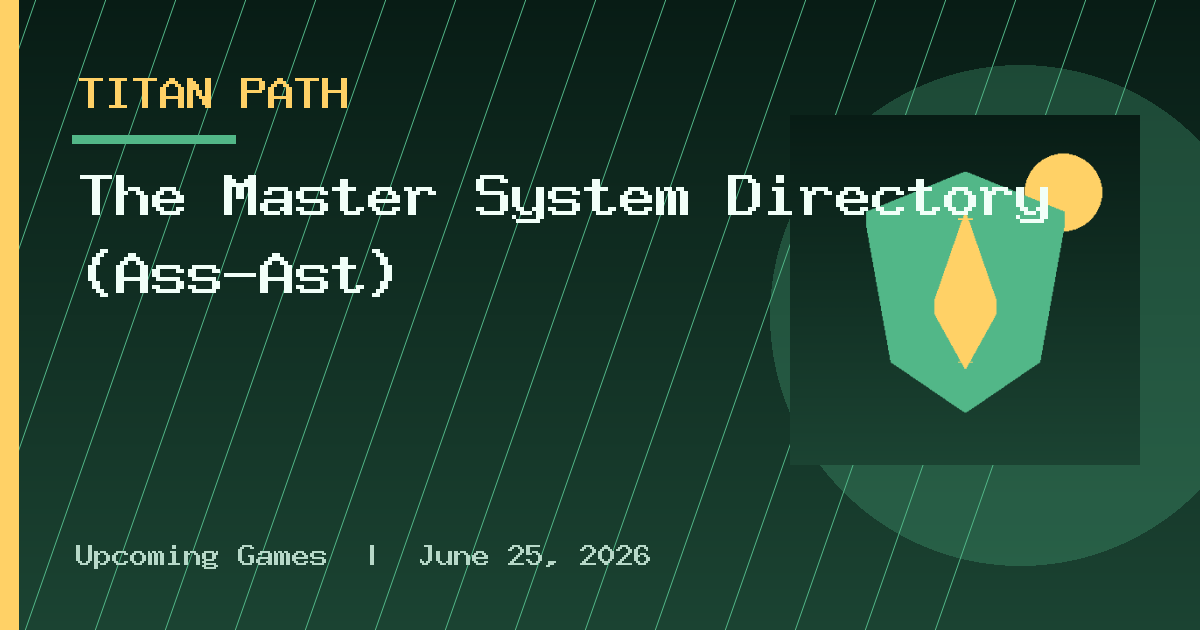 The Master System Directory (Ass-Ast)