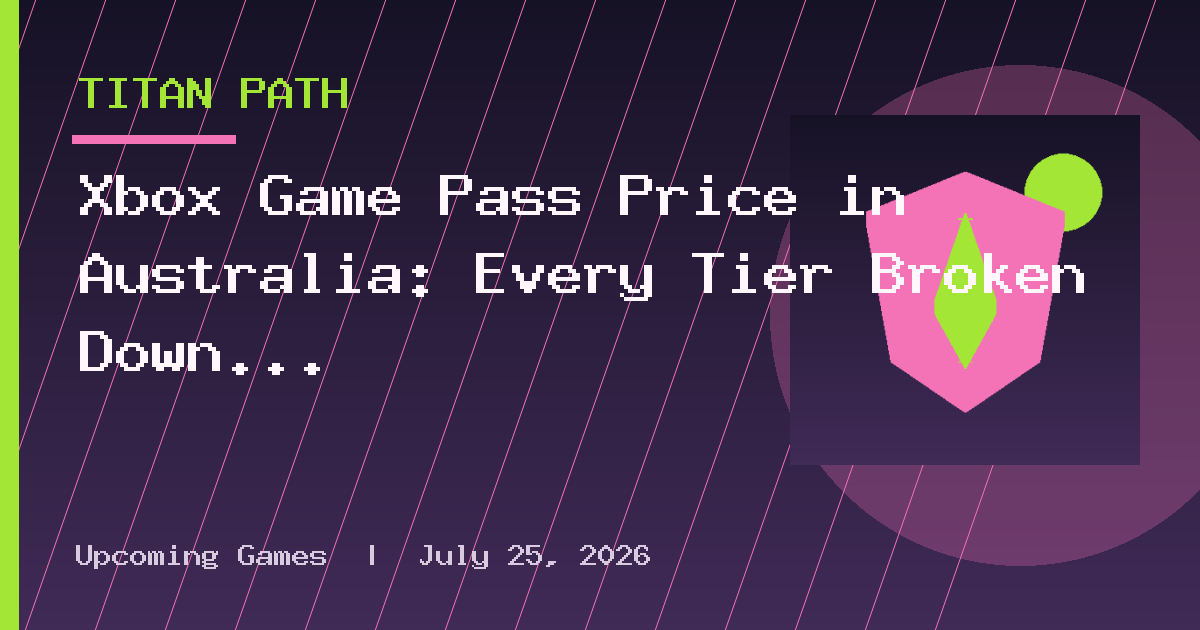 Xbox Game Pass Price in Australia: Every Tier Broken Down